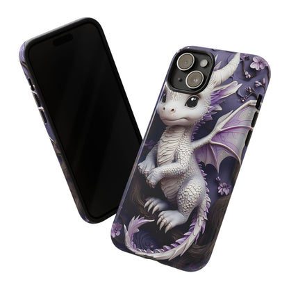 Charming Young Dragon on a Branch Phone Case Design
