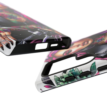 Neon Rebel – Vibrant Biker Queen Mobile Cover