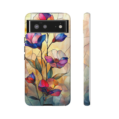 Pastel Garden – Dreamlike Stained Glass Phone Case for iPhone, Samsung & Pixel