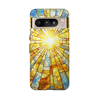 Heavenly Light – Radiant Sunburst Phone Case for iPhone, Samsung & Pixel