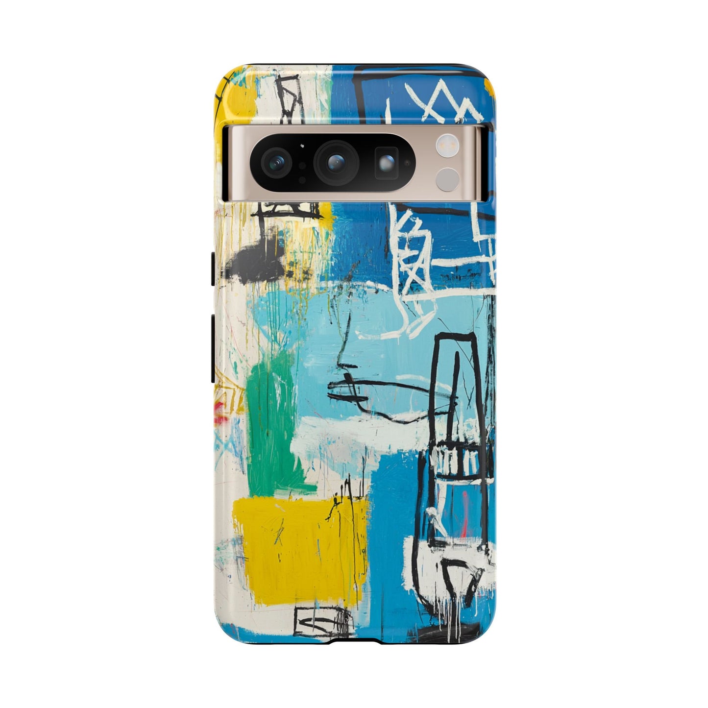 Artistic Phone Case – Jean-Michel Basquiat Graffiti Art - iPhone, Samsung & Google Pixel Cover - Artistic Painting Case,  Art Lover Gift