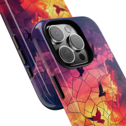 Chorus of Flight – Mosaic Birds Phone Case for iPhone, Samsung & Pixel