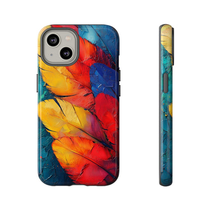 Tropical Macaw Feather Phone Case for iPhone, Samsung & Google Pixel