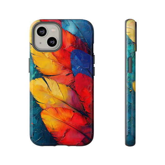 Tropical Macaw Feather Phone Case for iPhone, Samsung & Google Pixel