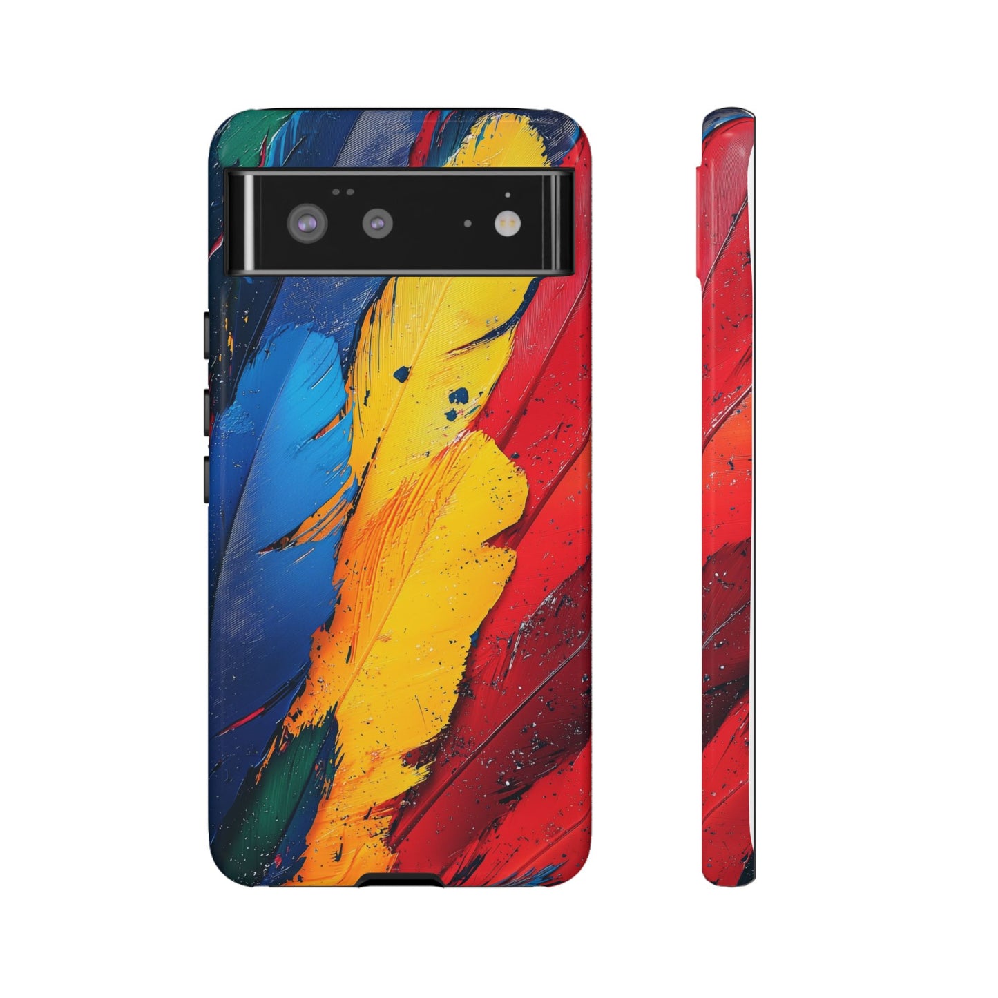 Tropical Macaw Feather Phone Case for iPhone, Samsung & Google Pixel