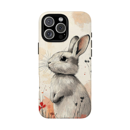 Curious Meadow: Gentle Rabbit Phone Case for iPhone, Samsung & Pixel