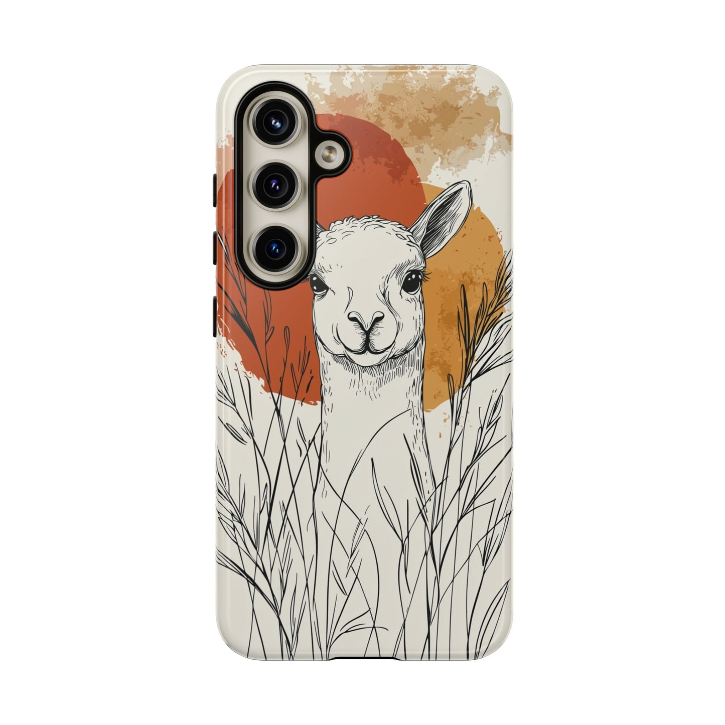 Hello Sunshine: The Llama in the Tall Grass Phone Case for iPhone, Samsung & Pixel