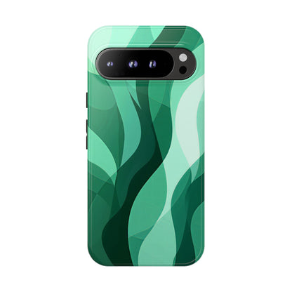 Verdant Flow – Abstract Nature-Inspired Phone Case for iPhone, Samsung & Pixel