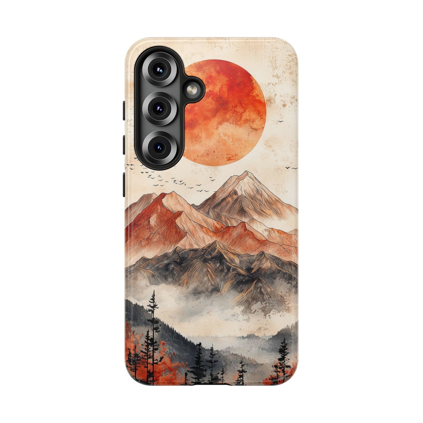 Boho Mountain Sunrise Phone Case for iPhone, Pixel & Samsung