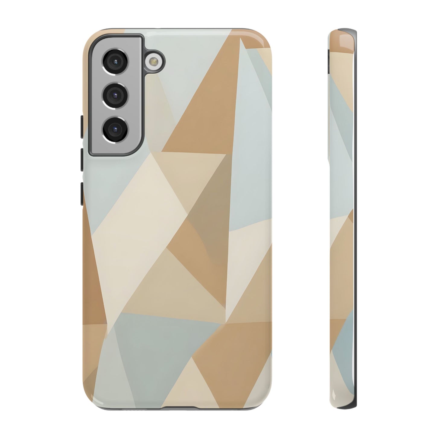 Neutral Geometrical Triangular Abstract Pattern