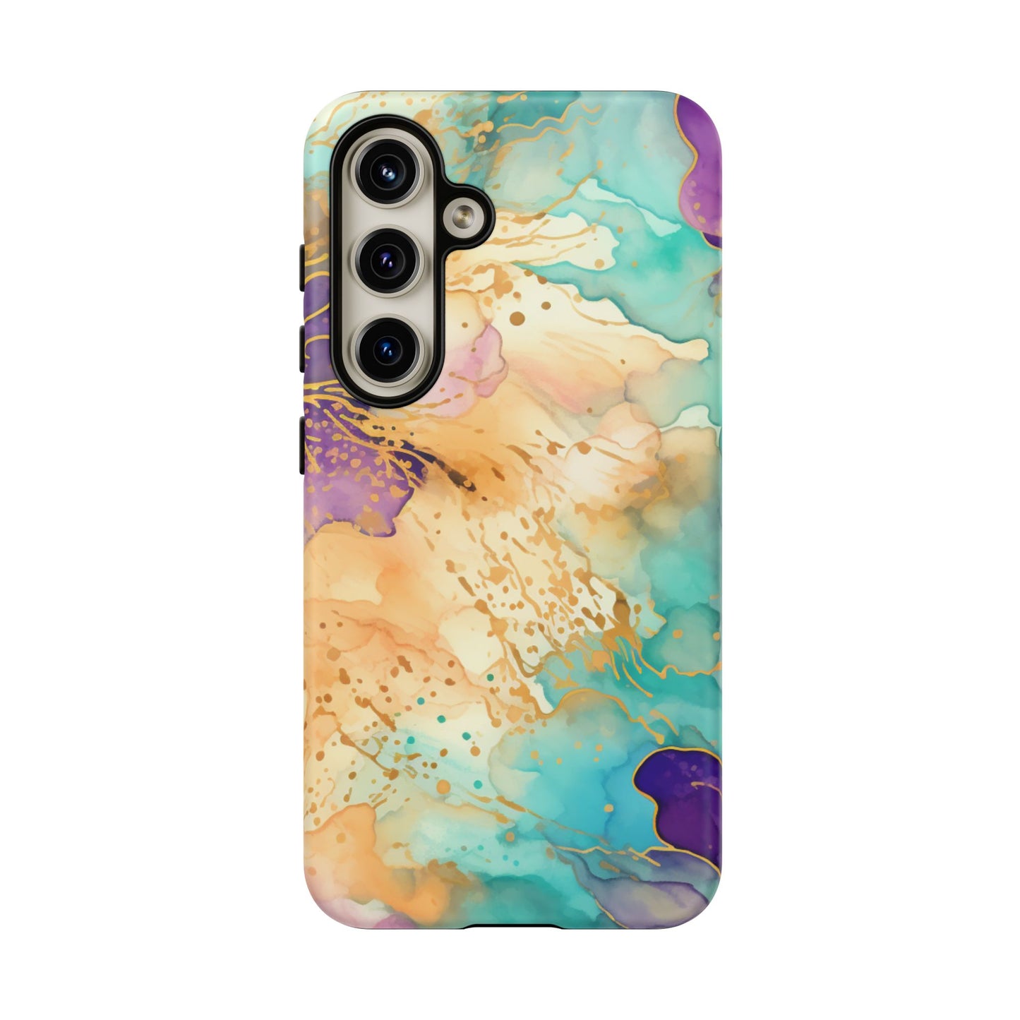 Golden Aura Abstract Watercolor Mobile Case