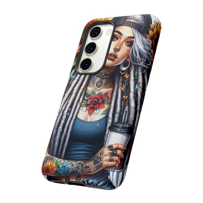 Sunflower Queen – Boho Rebel Tattoo Mobile Cover