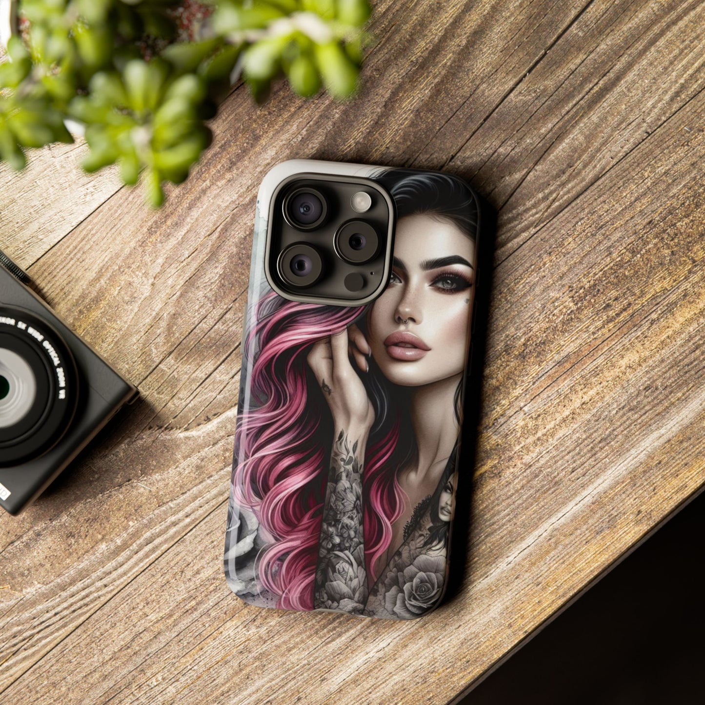 Tattooed Elegance – Gothic Art Mobile Cover