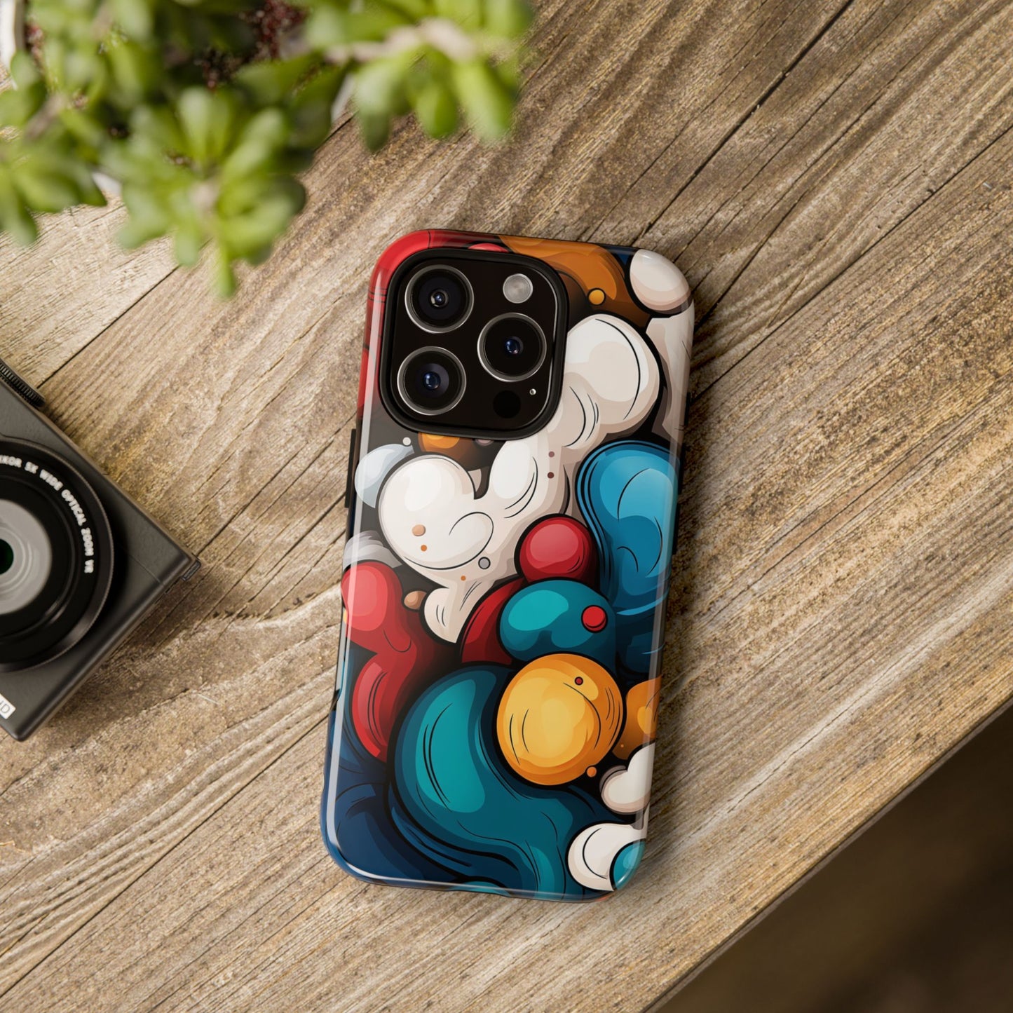 Color Burst – Bold Abstract Bubble Phone Case for iPhone, Samsung & Pixel