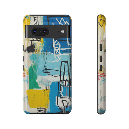 Artistic Phone Case – Jean-Michel Basquiat Graffiti Art - iPhone, Samsung & Google Pixel Cover - Artistic Painting Case,  Art Lover Gift
