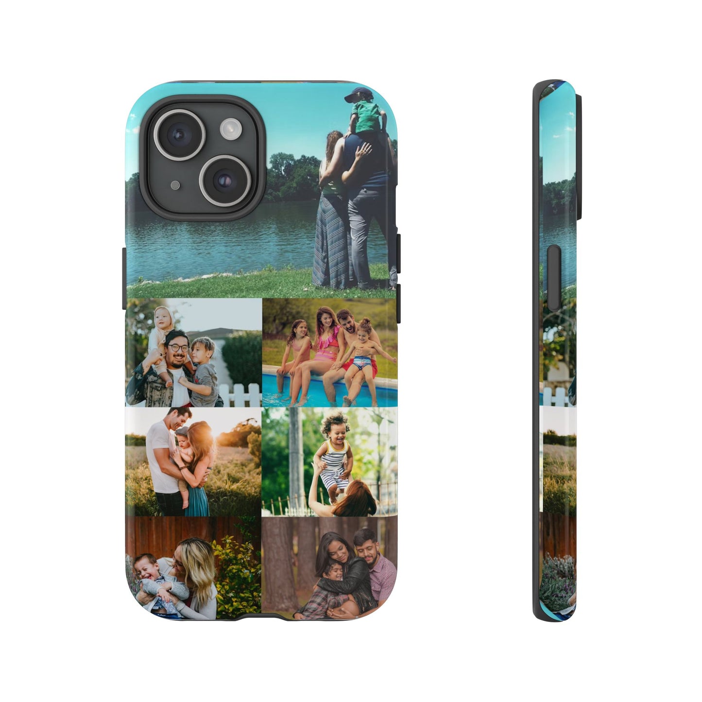 Personalised Custom Photo Collage Phone Case – Add Your Images/Loving Memory – Unique Gift for iPhone, Samsung  & Google Pixel – Protective & Stylish Cover, Couples Gift