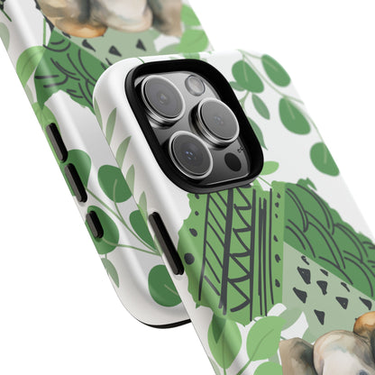 Playful Baby Elephant Mobile Cover – Tropical Boho Art