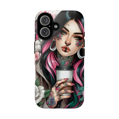 Tattooed Coffee Lover Art Mobile Case
