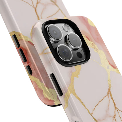 Beautiful Pink Minimal Marble Case Design