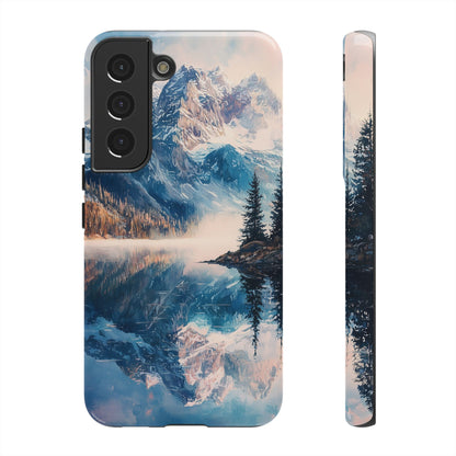 Mountain Lake Reflection Phone Case – Tranquil Nature Vibes for iPhone, Pixel & Samsung