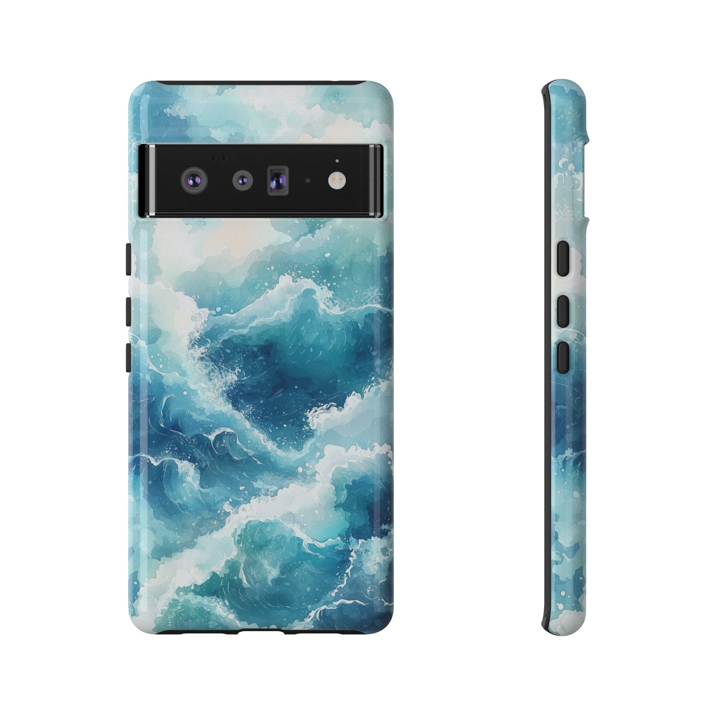 Tidal Tranquility Watercolor Phone Case for iPhone, google Pixel & Samsung