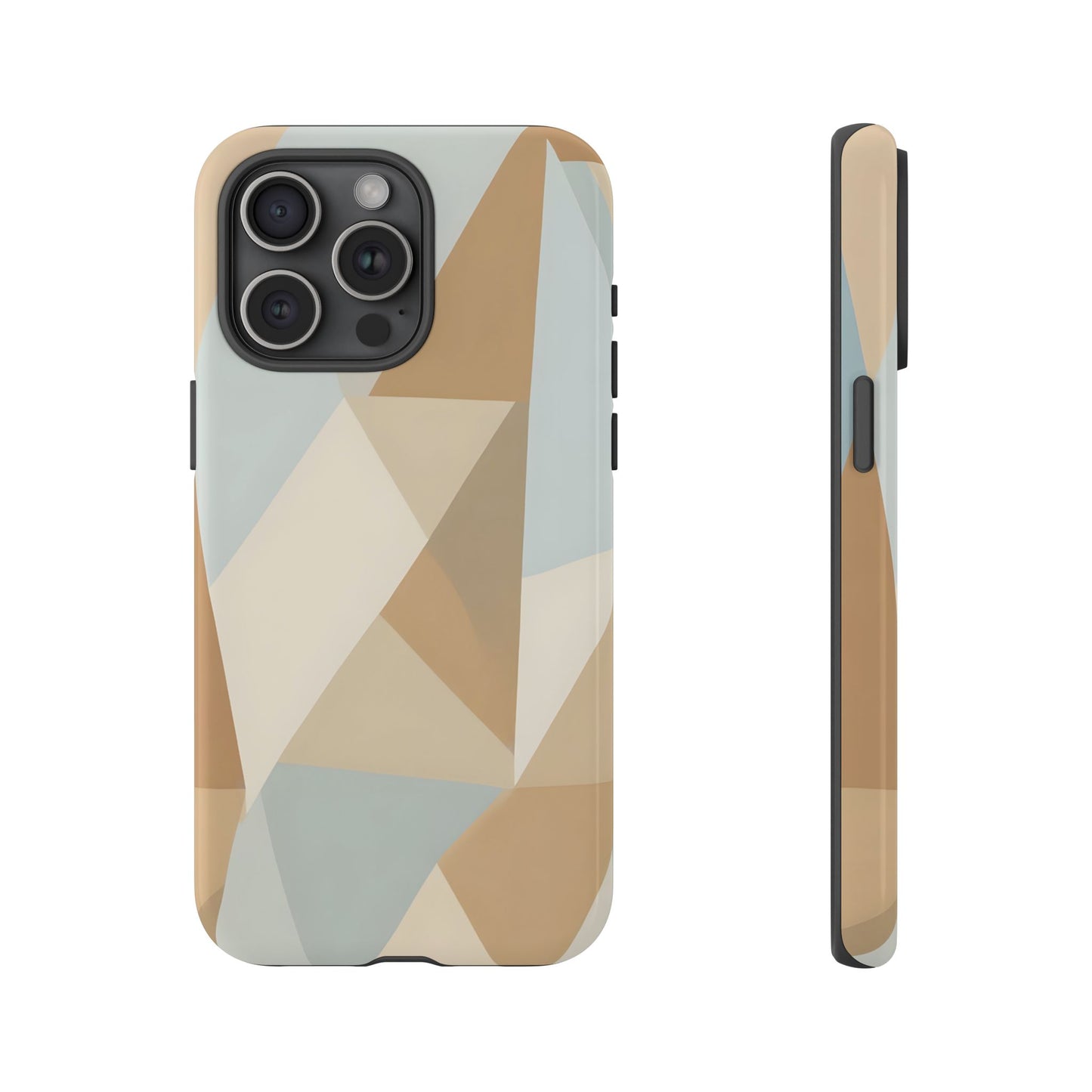 Neutral Geometrical Triangular Abstract Pattern