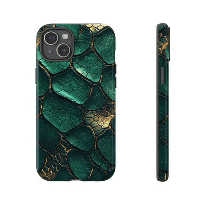 Emerald Serpent Snakeskin Phone Case for iPhone, Samsung & Google Pixel