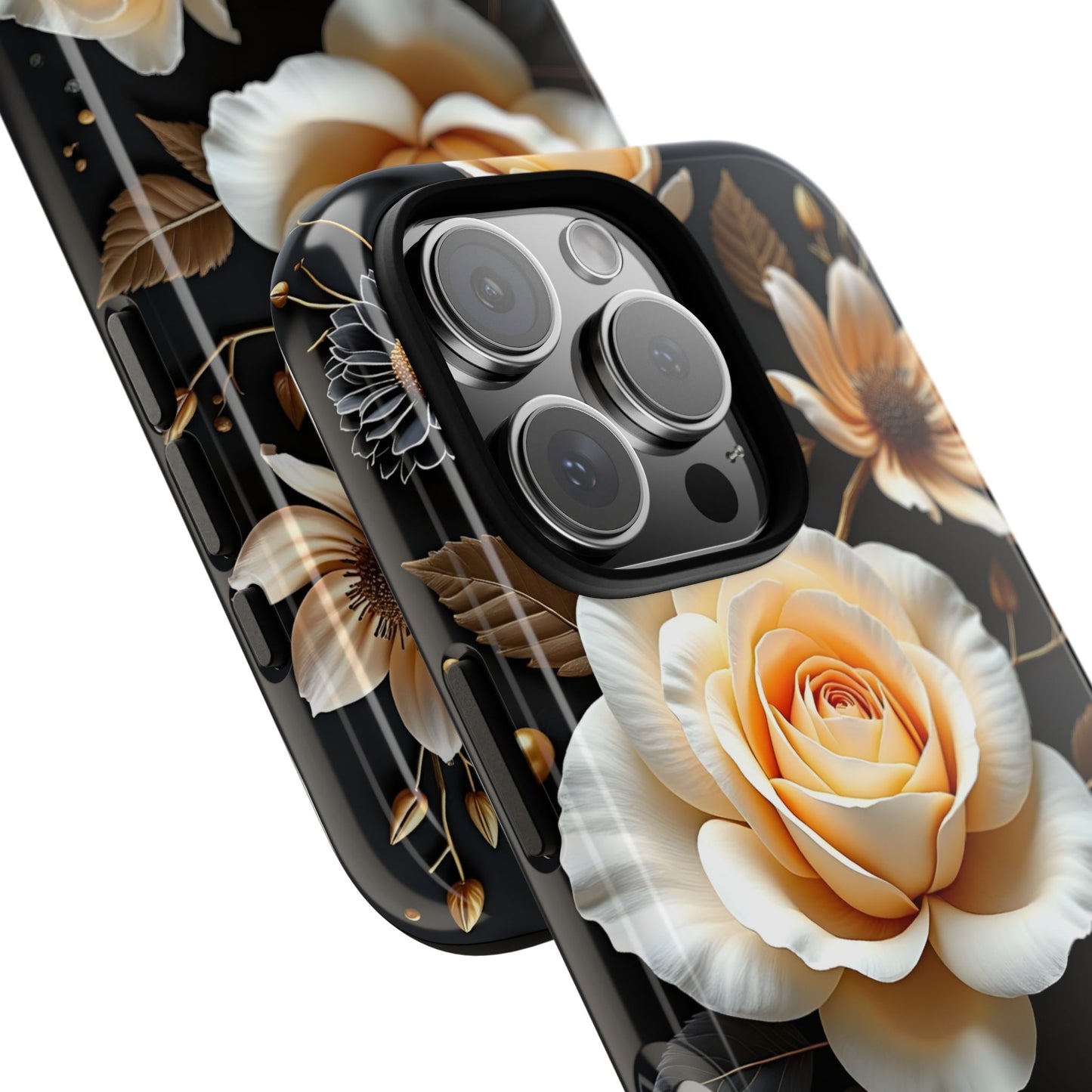Elegant 3D Floral Design, Botanical Phone Case design for Iphone.