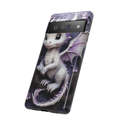 Charming Young Dragon on a Branch Phone Case Design