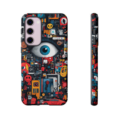 Contemporary Art Phone Case – Basquiat Graffiti Cover - iPhone, Samsung & Google Pixel Cover - Artistic Painting Case,  Art Lover Gift