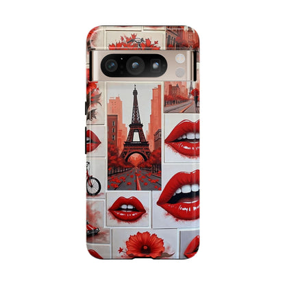 Red Lips & Eiffel Tower Phone Case