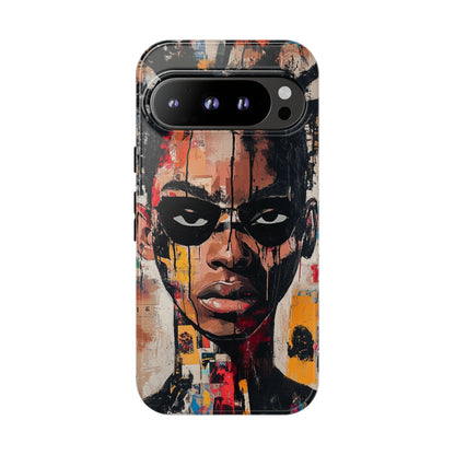 Abstract Graffiti Phone Case – Basquiat Art Inspired - iPhone, Samsung & Google Pixel Cover - Artistic Painting Case,  Art Lover Gift