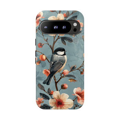 Floral Bird Phone Case - Elegant Nature-Inspired Cover for iPhone, Samsung & Google Pixel