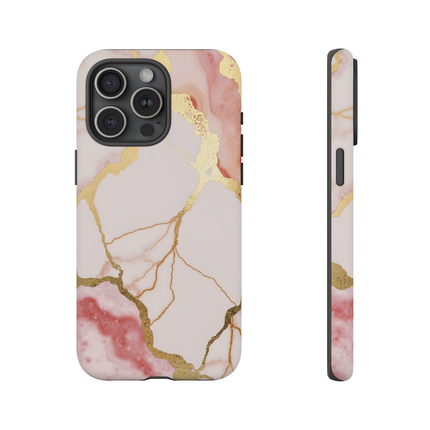 Beautiful Pink Minimal Marble Case Design