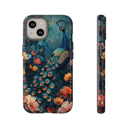 Floral Peacock Birds Phone Case – Cute & Protective Cover for iPhone, Samsung & Google Pixel