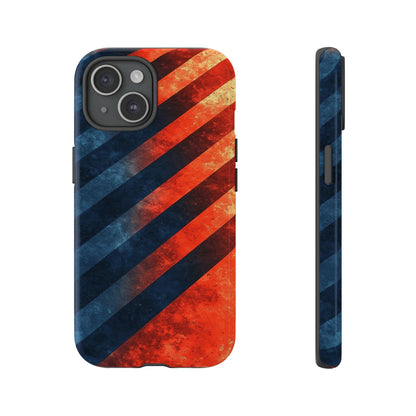 Molten Stripes – Grunge Gradient Abstract Phone Case for iPhone, Samsung & Pixel