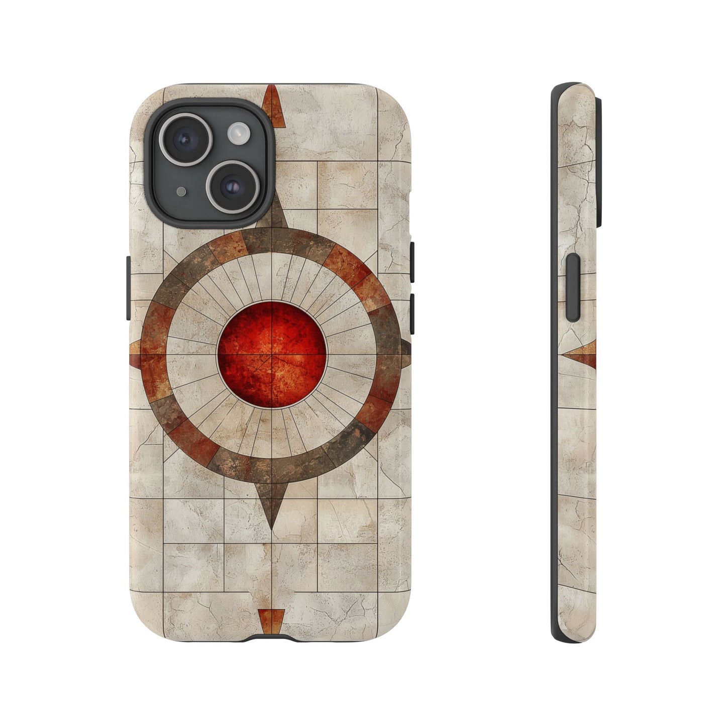 Boho Stone Compass Phone Case for iPhone, Pixel & Samsung
