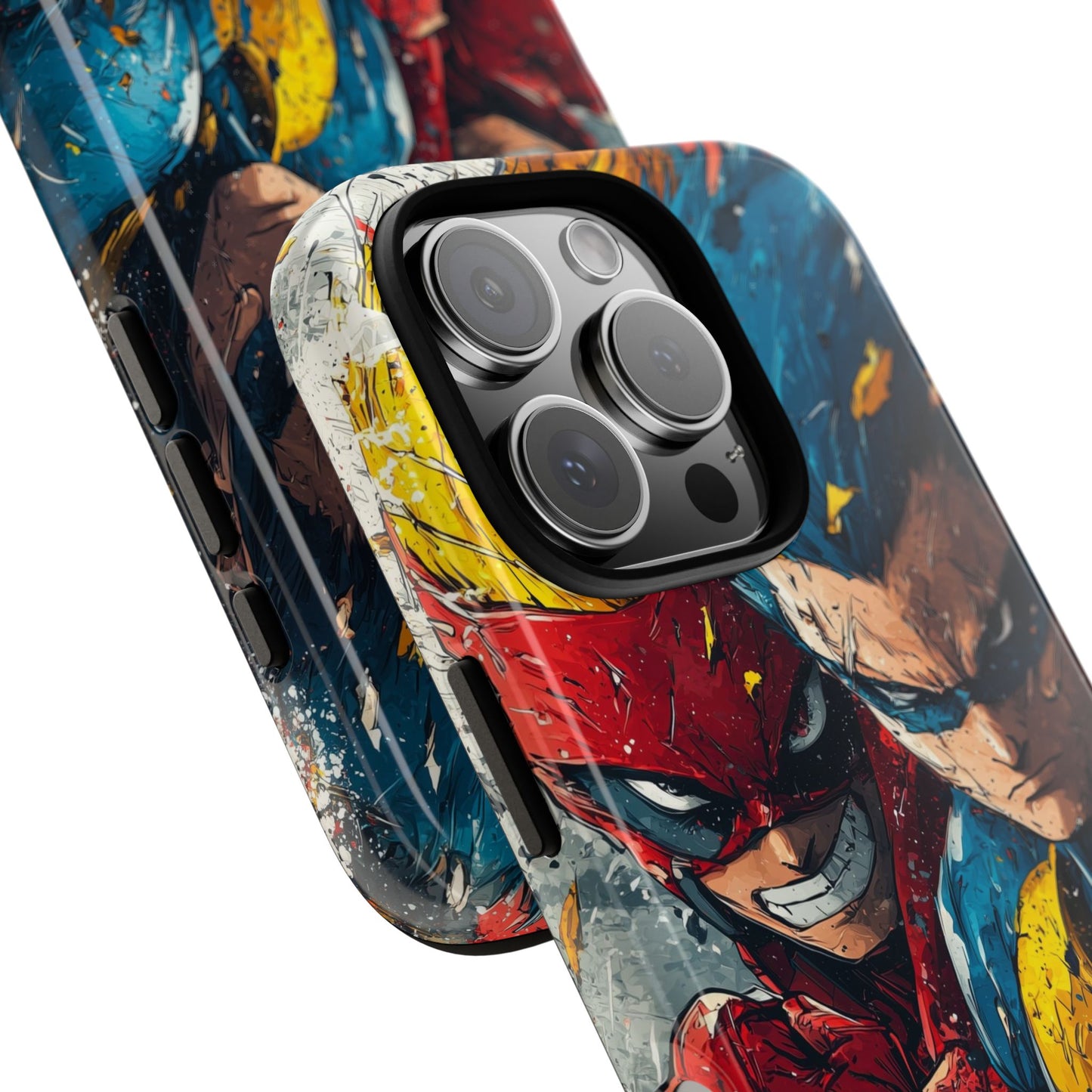 Comic Clash: Superhero Duo | Action, Power, Justice, Heroes, Manga Style Phone Case for iPhone, Samsung & Pixel