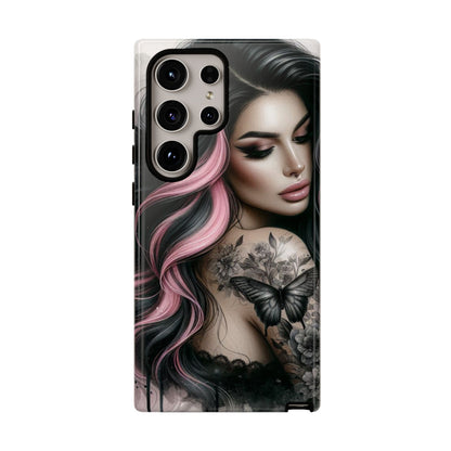 Butterfly Noir – Gothic Beauty & Inked Elegance Mobile Cover