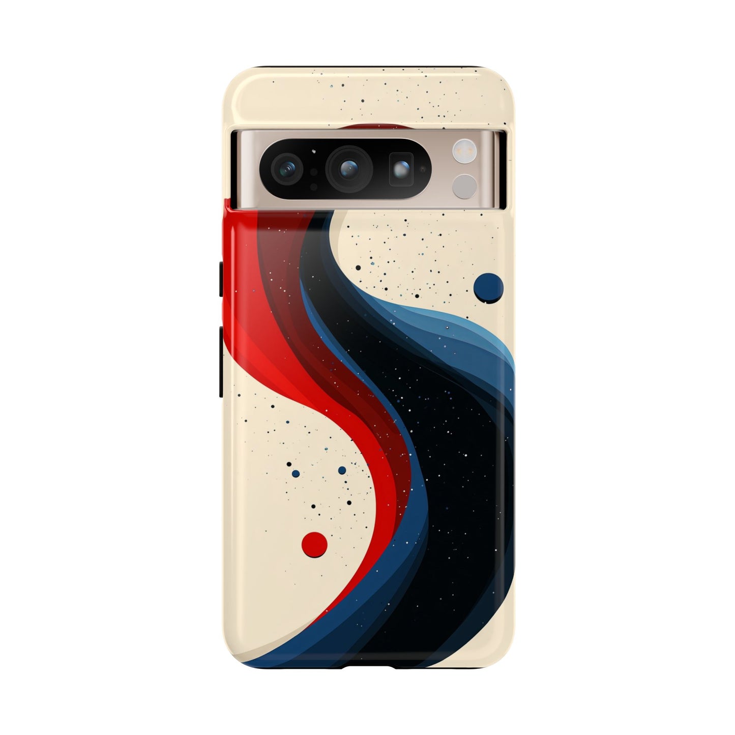 Galactic Drift – Cosmic Wave Abstract Phone Case for iPhone, Samsung & Pixel
