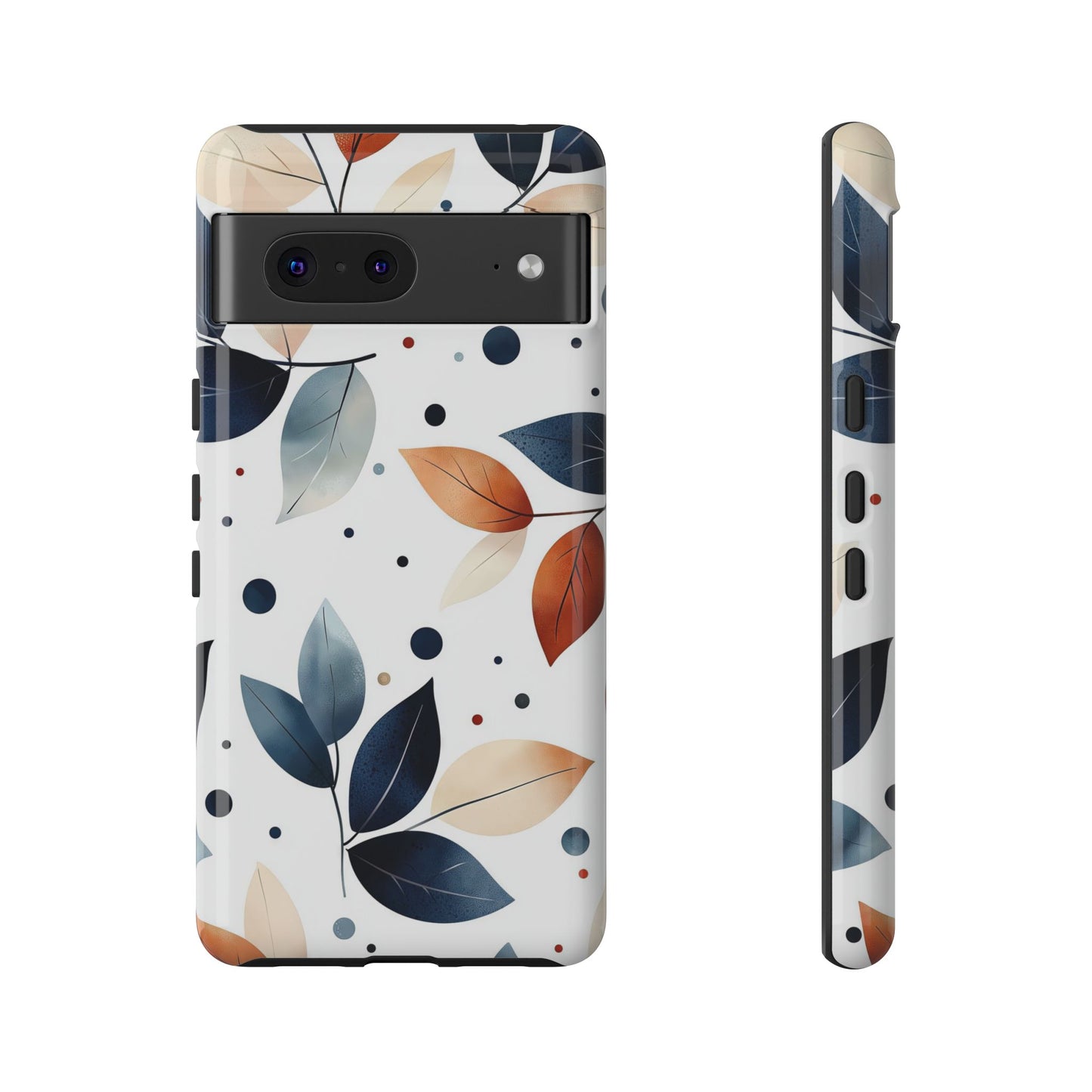 Autumn Breeze Leaf Pattern Phone Case | Elegant Botanical Design for iPhone, Samsung & Google Pixel