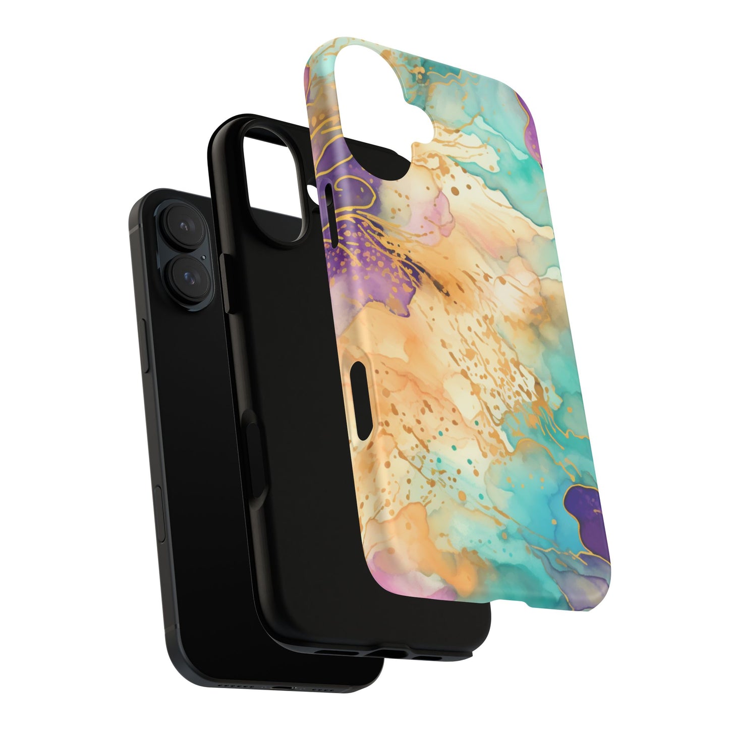 Golden Aura Abstract Watercolor Mobile Case