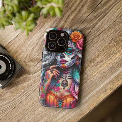 Sugar Skull Goddess – Día de los Muertos Floral Queen Mobile Cover