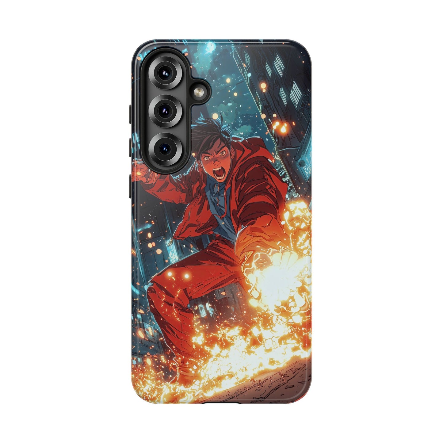 Urban Firestarter | Neon Blaze Hero Phone Case for iPhone, Samsung & Pixel