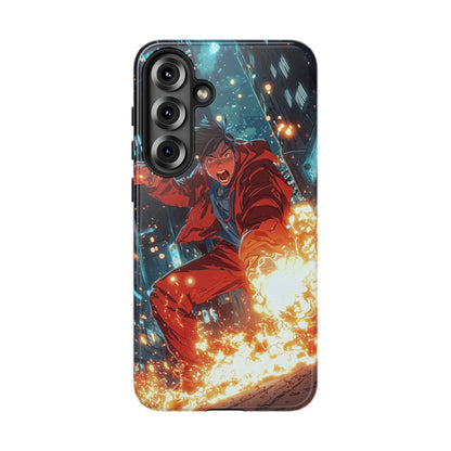 Urban Firestarter | Neon Blaze Hero Phone Case for iPhone, Samsung & Pixel