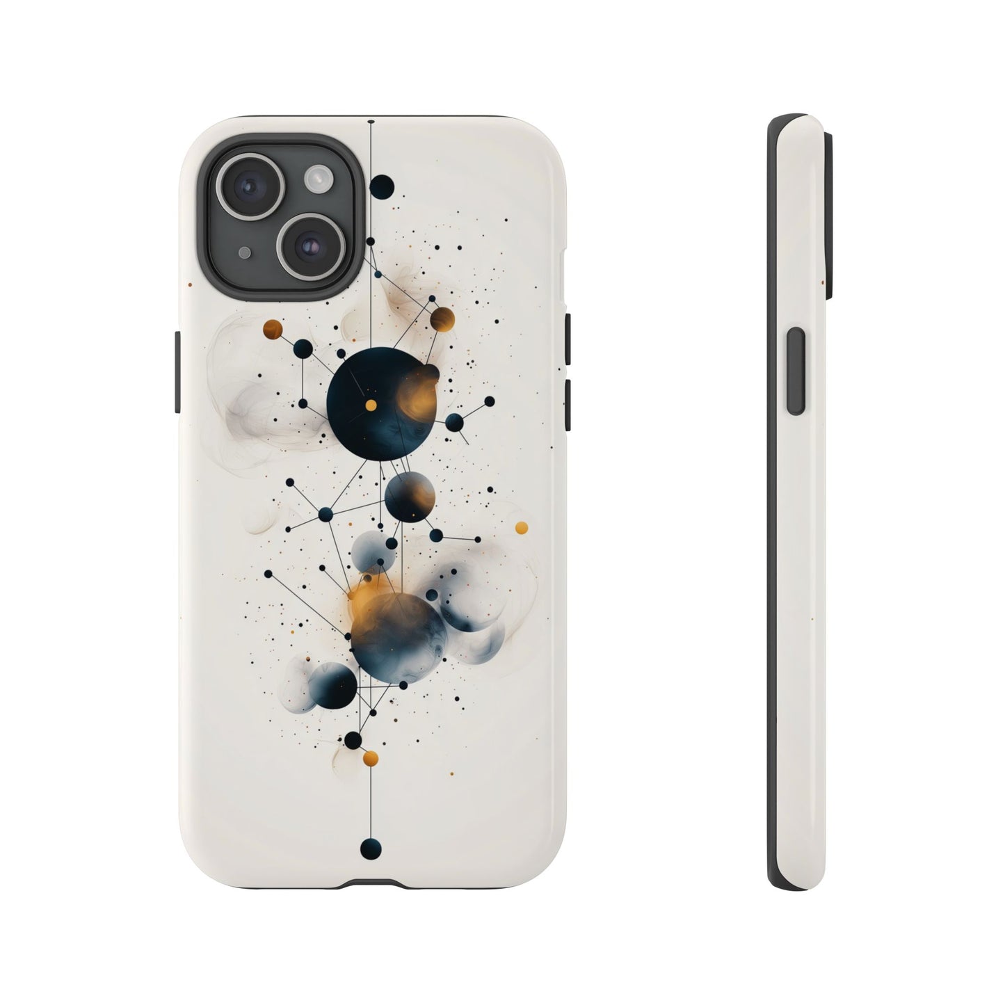 Cosmic Connect – Orbital Geometry Abstract Phone Case for iPhone, Google Pixel, Samsung