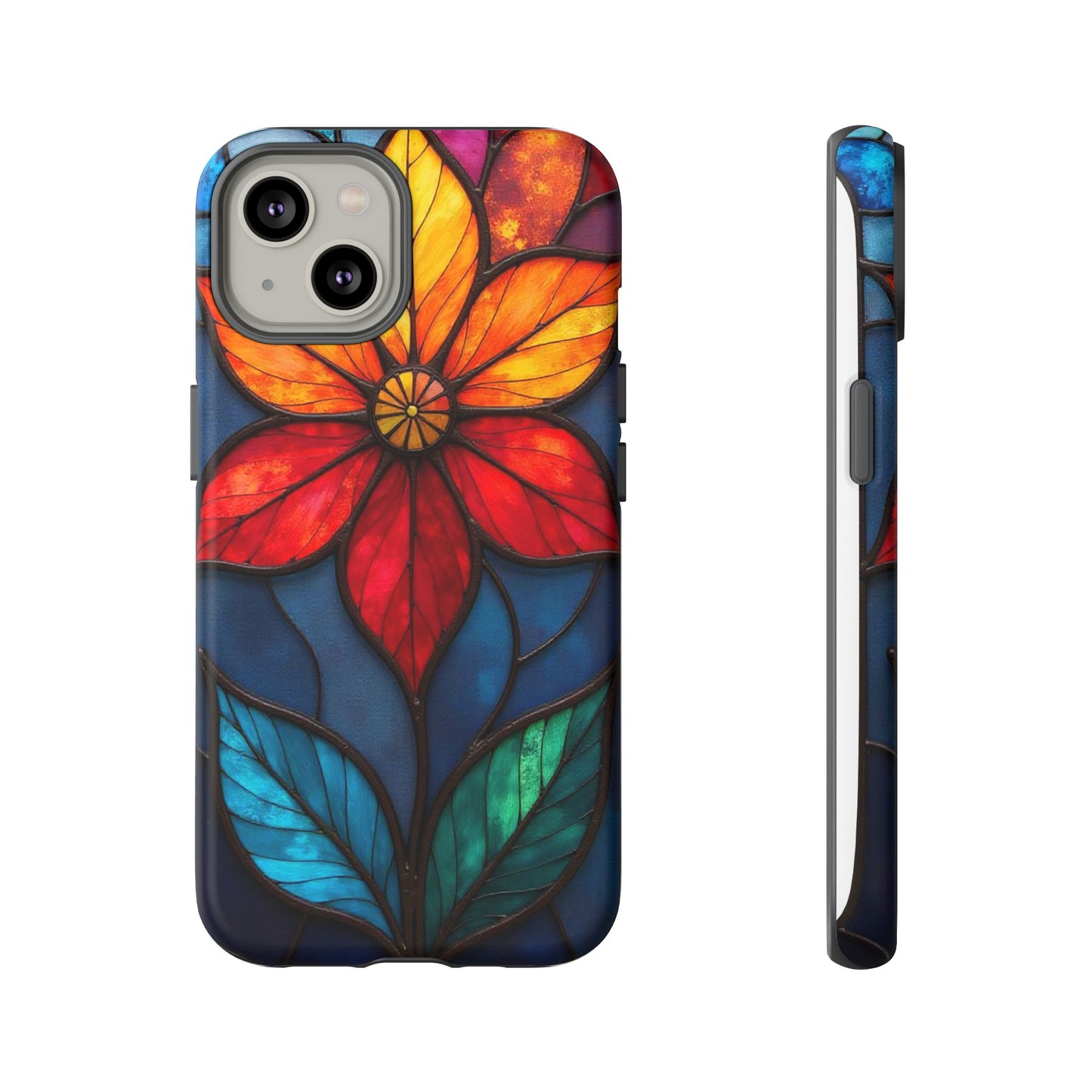 Radiant Blossom: Red and Orange Floral Elegance