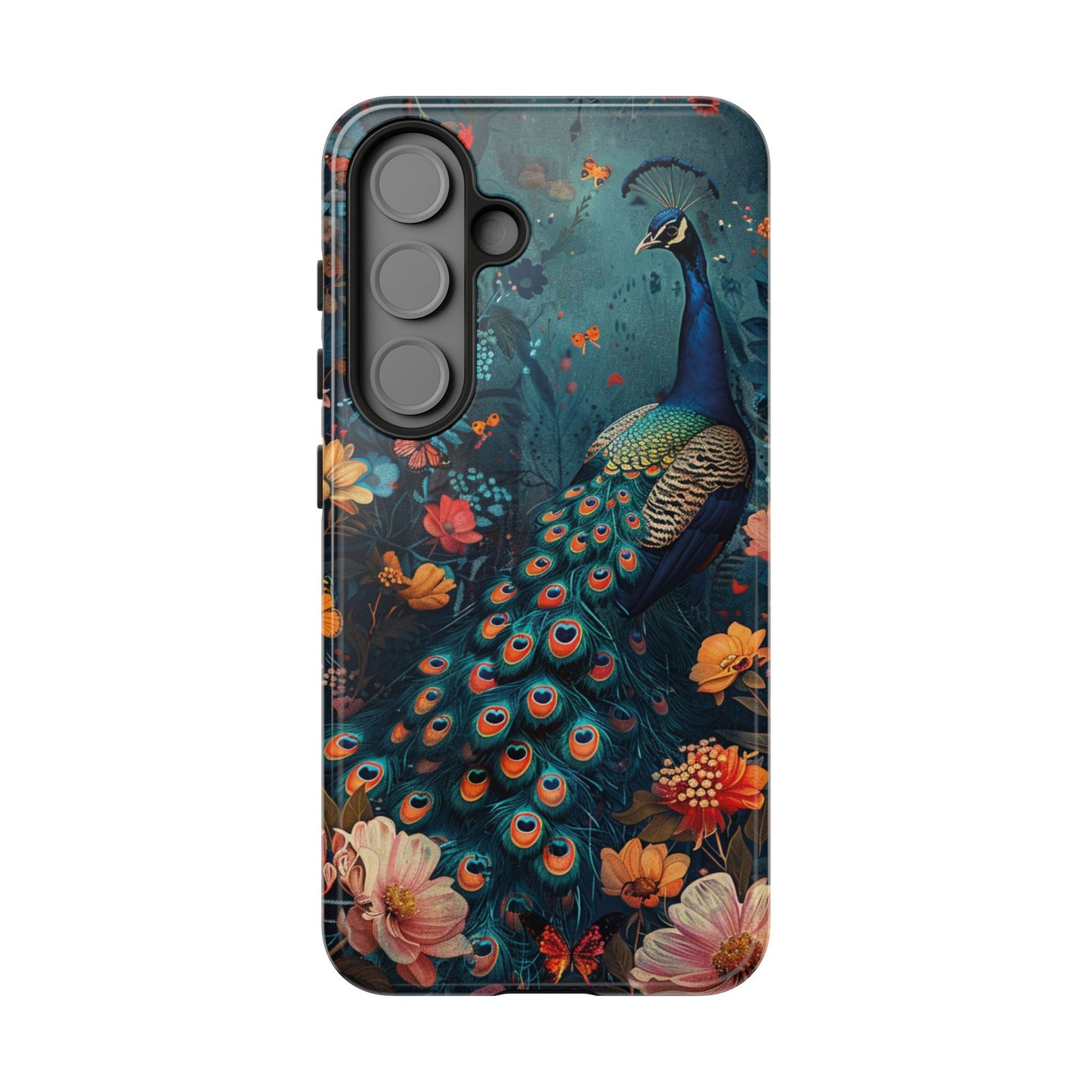 Floral Peacock Birds Phone Case – Cute & Protective Cover for iPhone, Samsung & Google Pixel