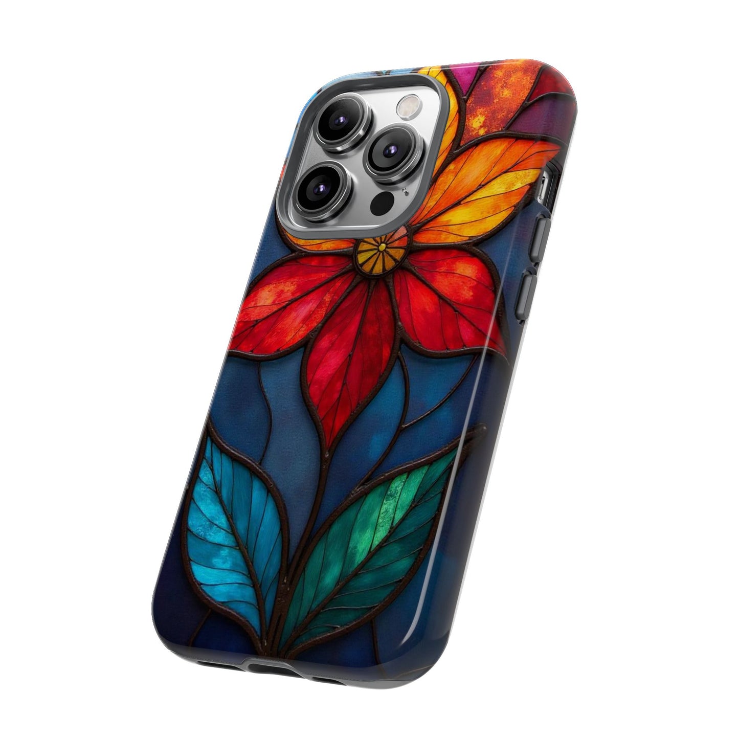 Radiant Blossom: Red and Orange Floral Elegance