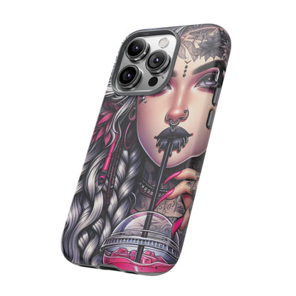 Icy Rebel – Silver Dreads & Edgy Street Chic Mobile Cover